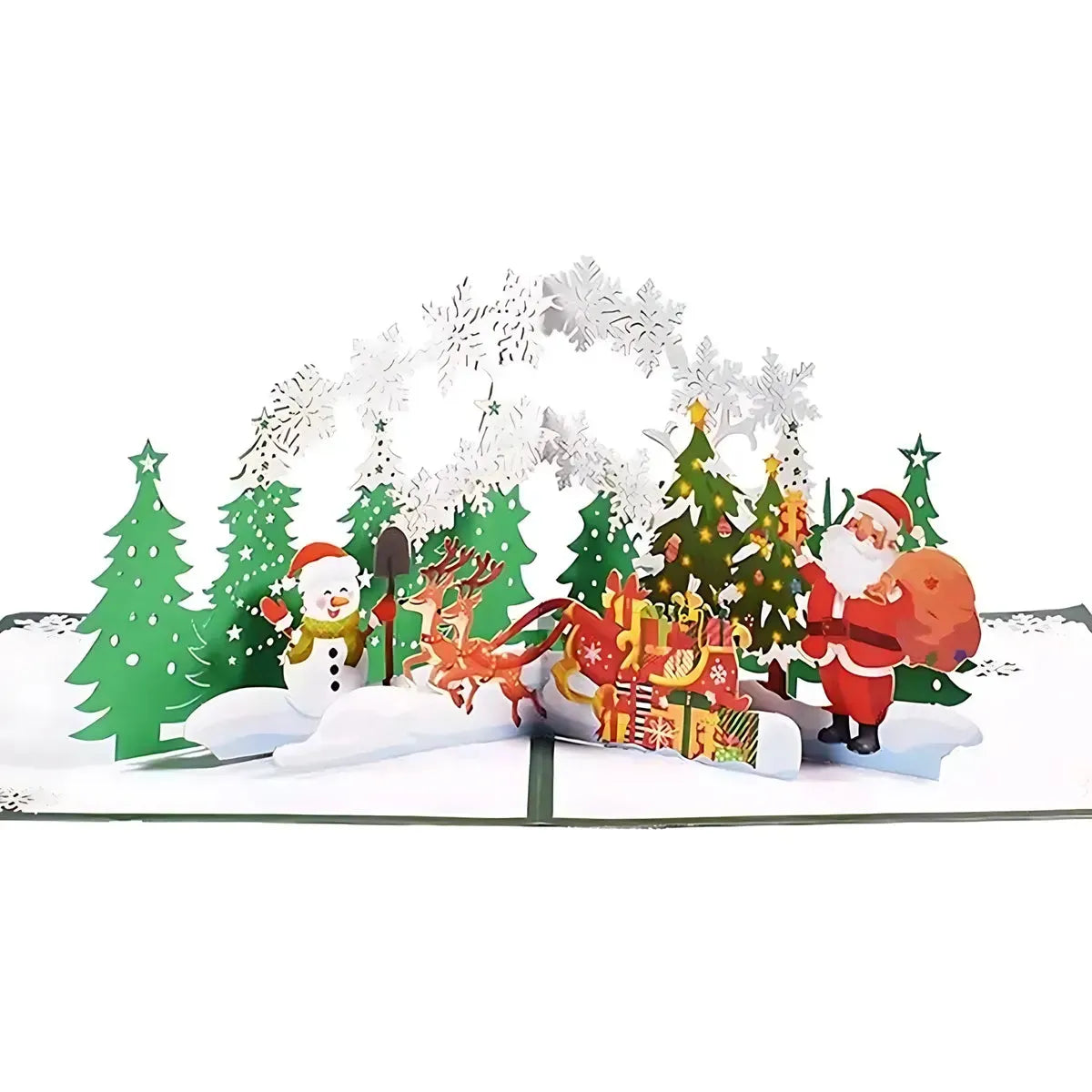 Close-up of Christmas tree pop-up layers and decorations. Shop online with free shipping in Australia.