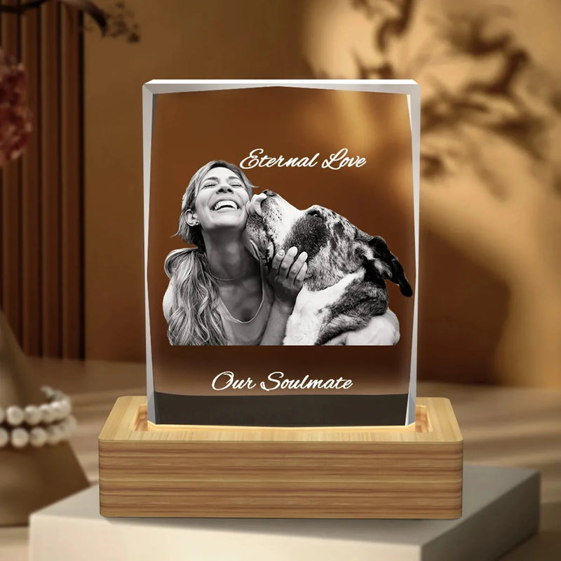 Portrait Frame Diamond 3D Crystal Photo Frame with Diamond Cut Edge – Premium Custom Gift