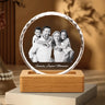 Custom 3D Crystal Picture – Faceted Round
