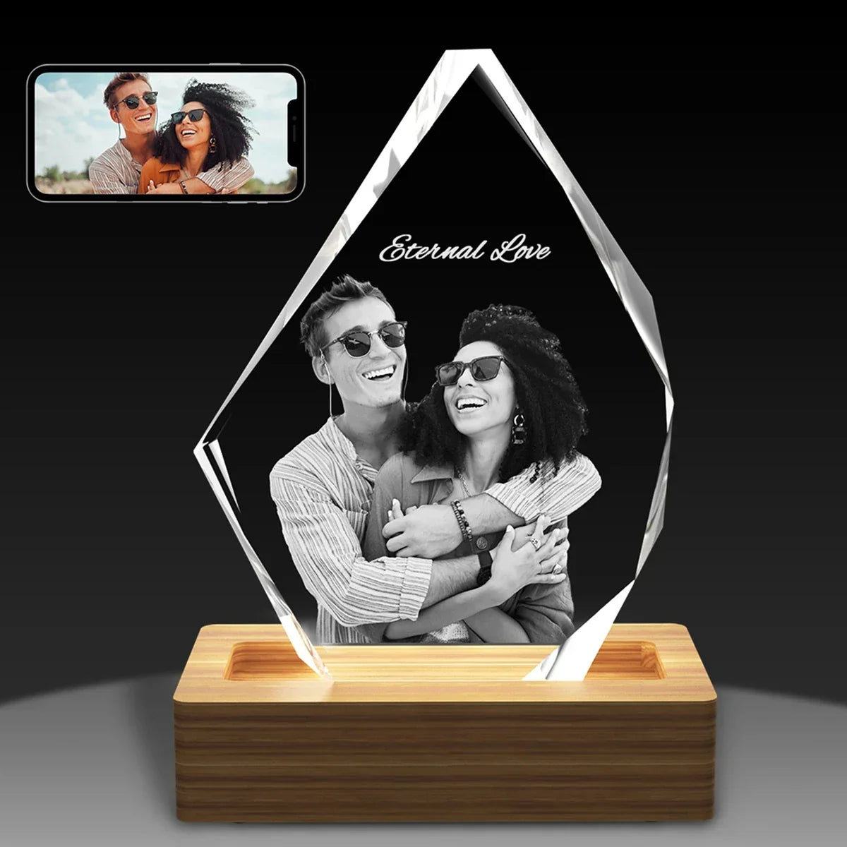 Personalised 3D crystal photo gifts in Australia - Iceberg Design