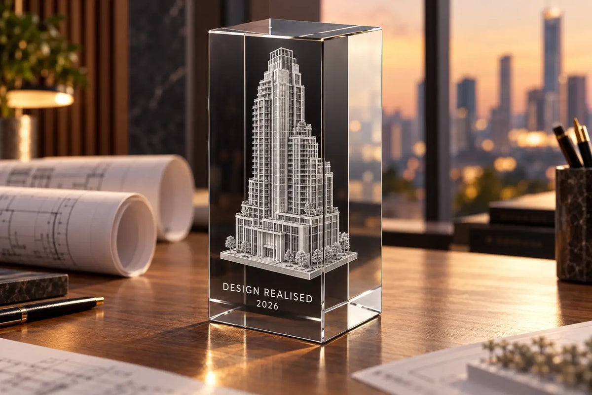 Custom 3D Model Crystal Awards