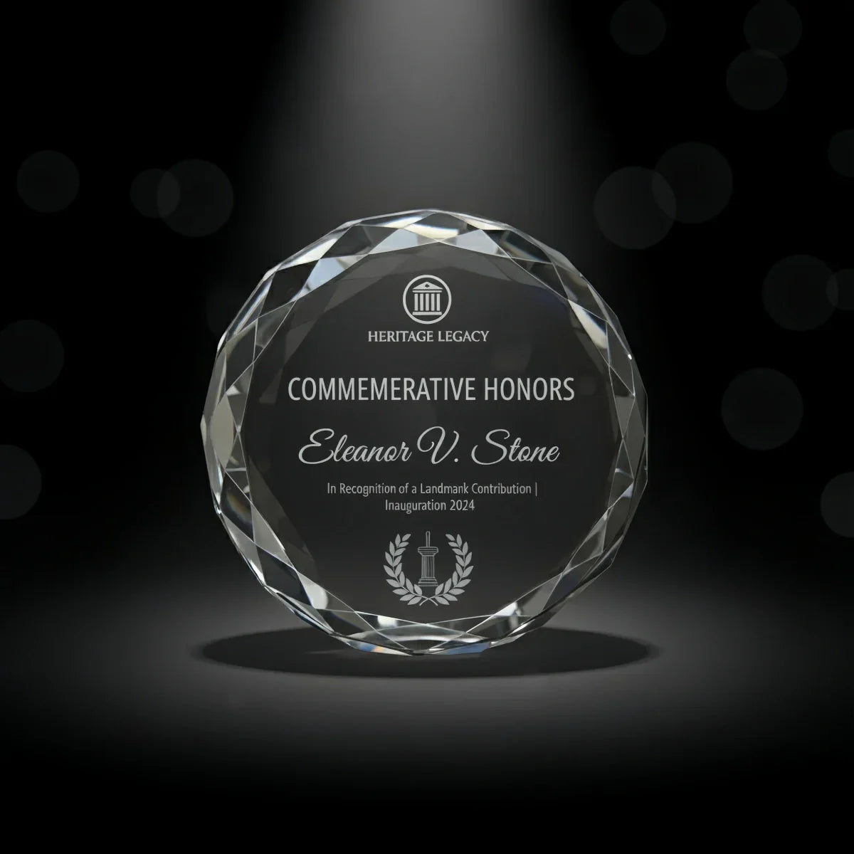 Bright sunflower design crystal plaque for commemorative gifts