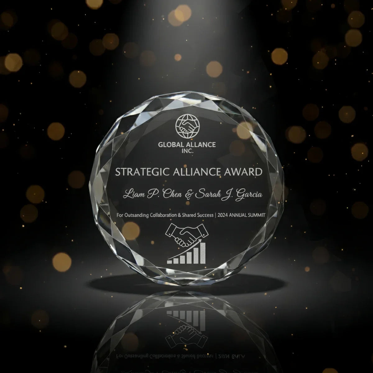 Sunflower crystal gift representing warmth and lasting partnership