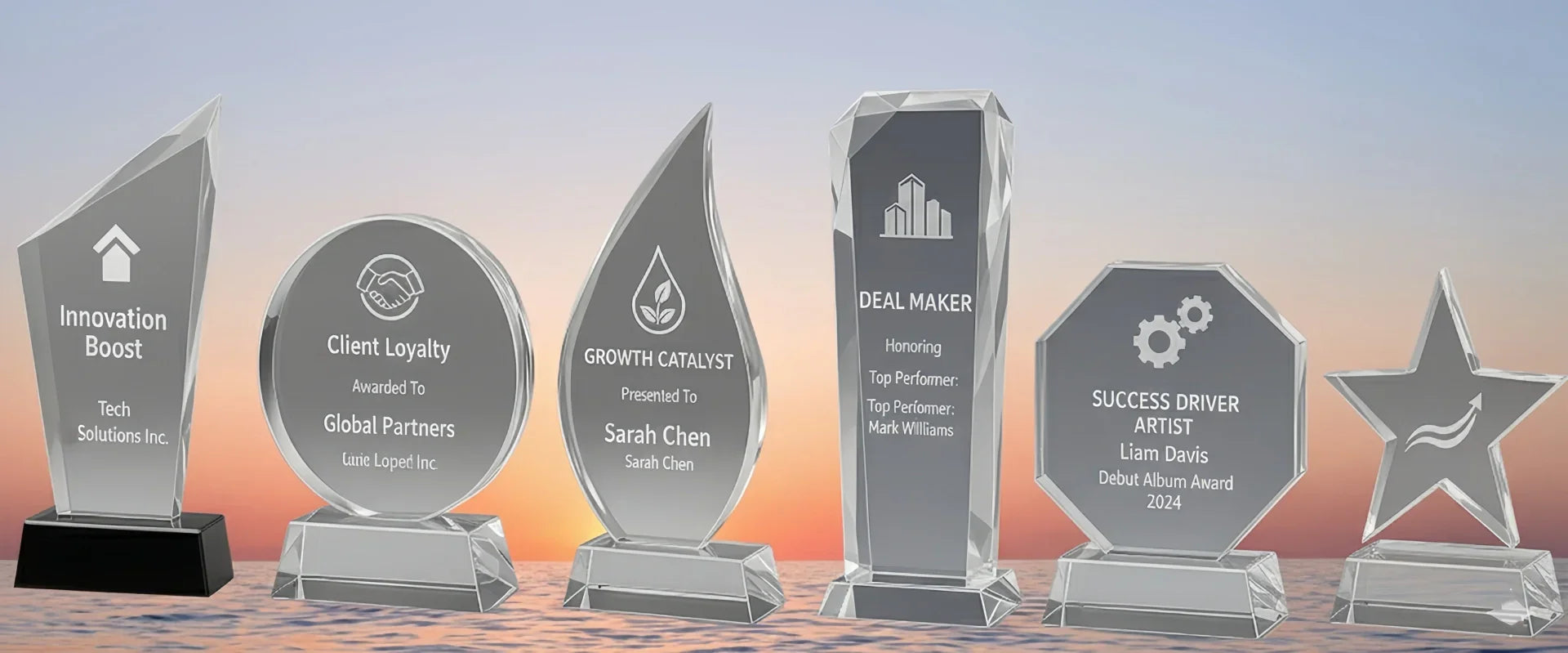 Corporat Promotional Gifts crystal Trophies for pc