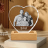 Faceted 2D Photo Crystal Heart