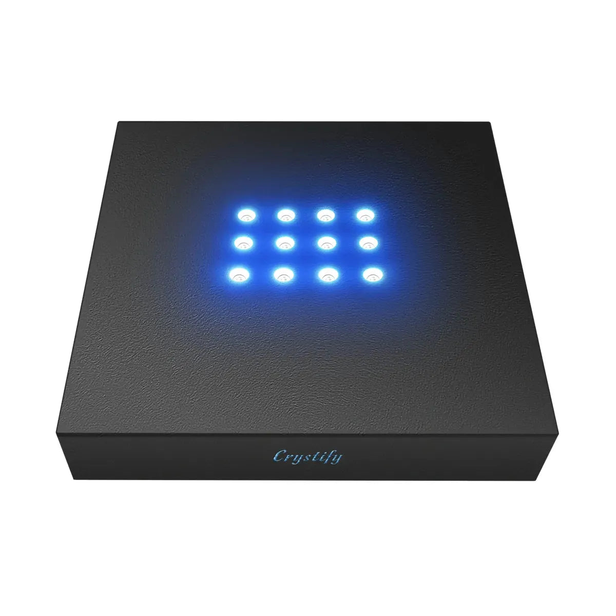 Plastic LED display base in 10x10cm size for 3D engraved crystal gifts. Available online with free delivery in Australia.