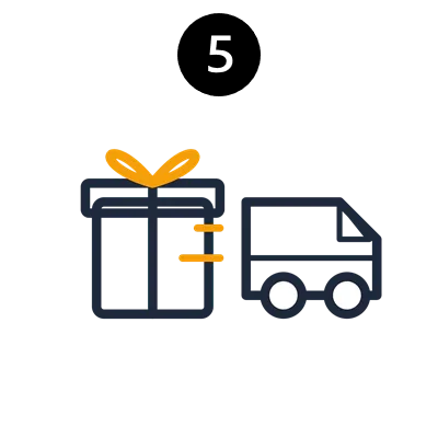 Step 5: Gift Box & Fast Delivery to Customer
