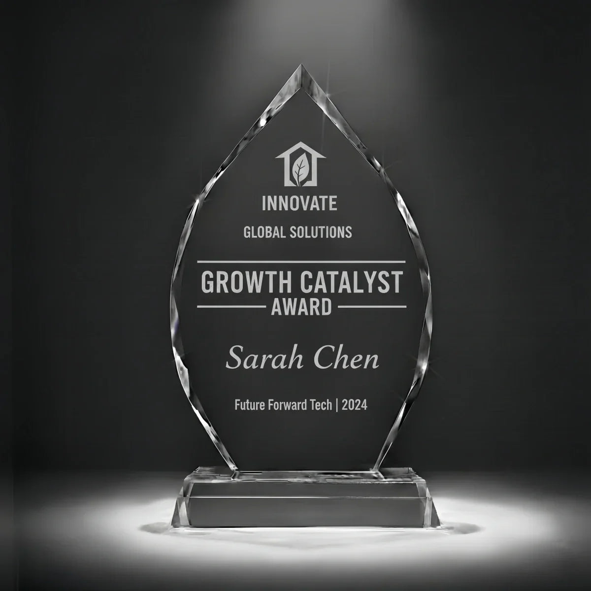 Stylish arrowhead-shaped corporate gift for executives