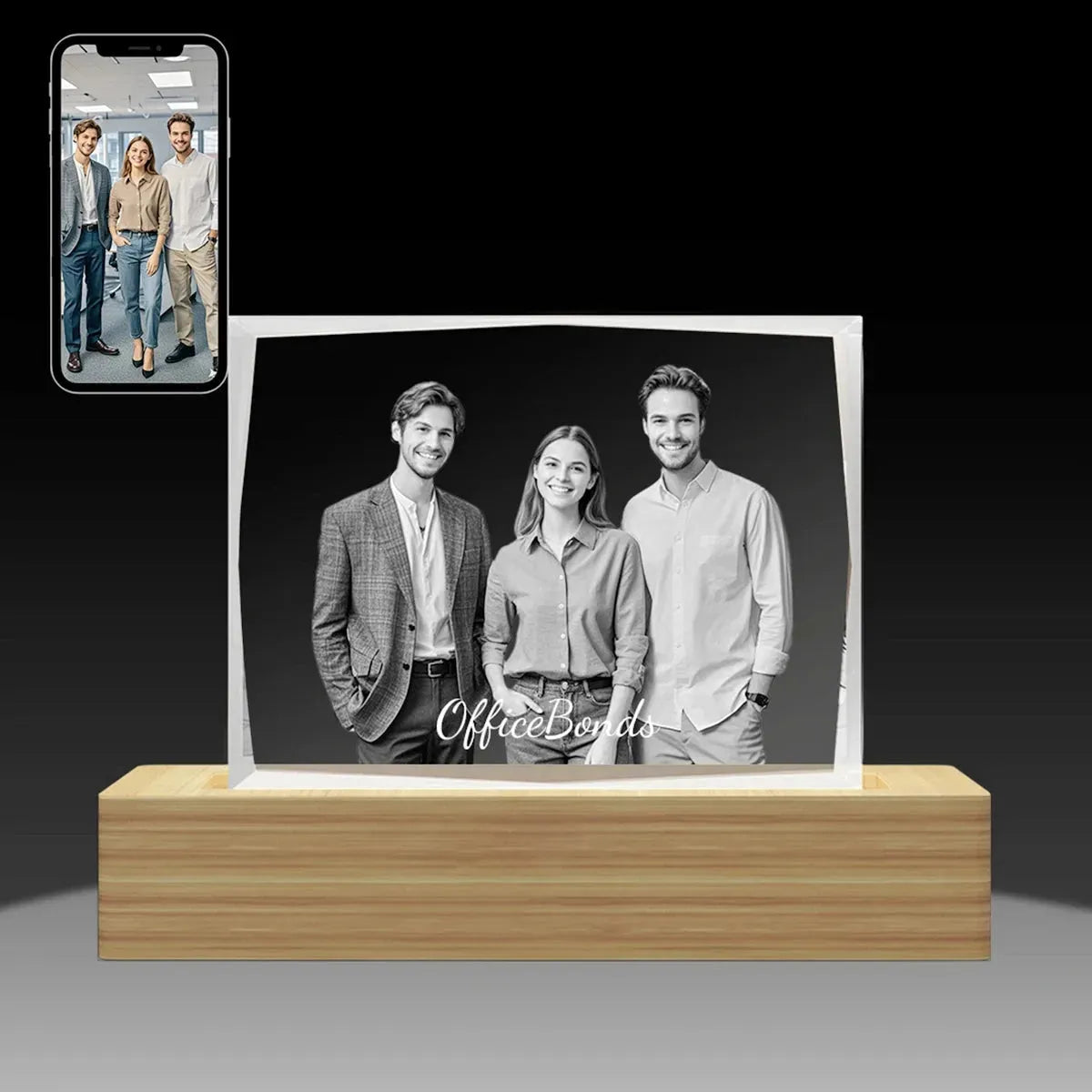 Small crystal picture frame with diamond-cut detail. Shop online with free Aussie delivery.