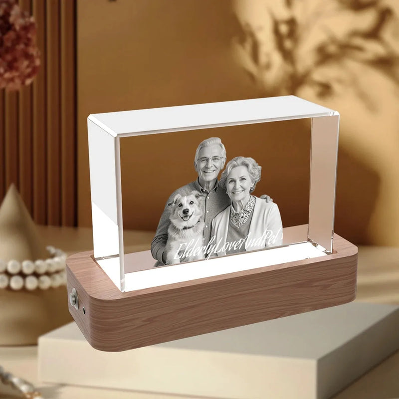 3D Glass Picture Frame – Stunning Crystal Gift with Depth