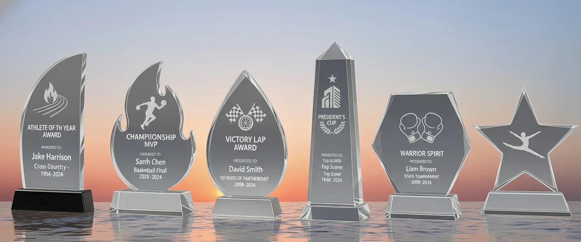 Sports & Competition crystal Trophies for Pc