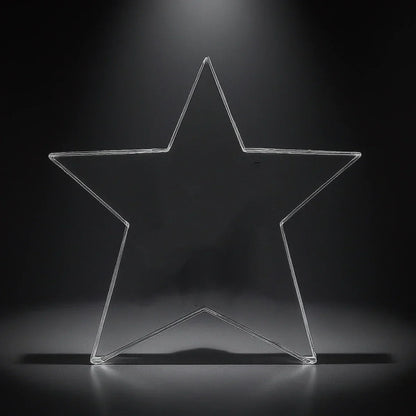 Custom Star Crystal Trophy – Laser Engraved Crystal Award