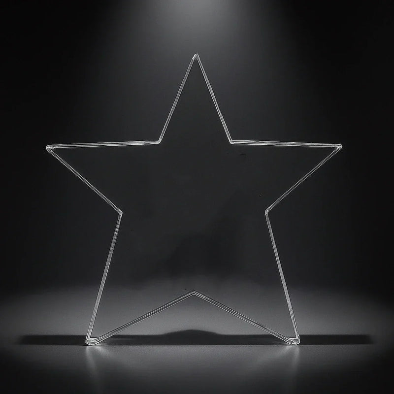 Custom Star Crystal Trophy – Laser Engraved Crystal Award