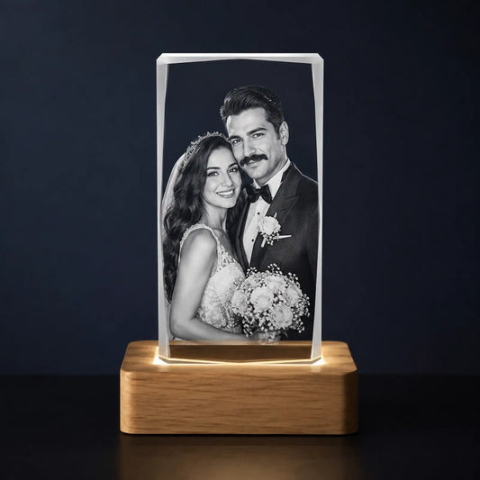 Personalised Faceted Portrait Crystal Anniversary Gift