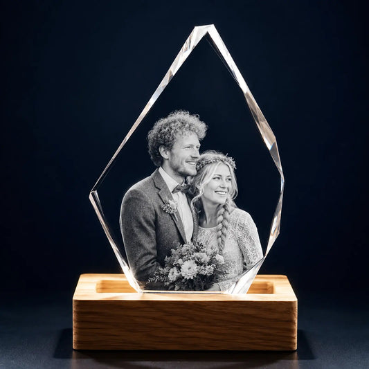 Personalised Iceberg Crystal Wedding Anniversary Gift