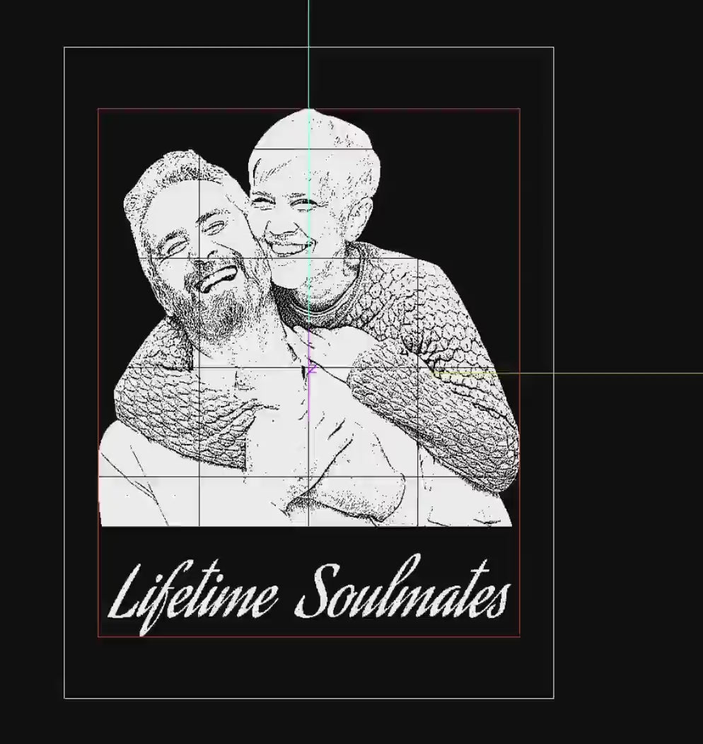 3D model preview - crystal Heart Photo gift