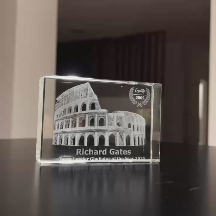 Horizontal Rectangle Crystal Awards & Trophies