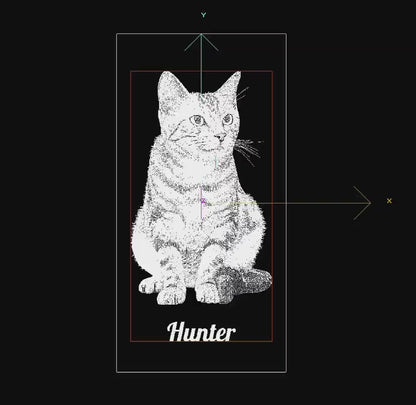 crystal candlestick photo gift - 3D model preview