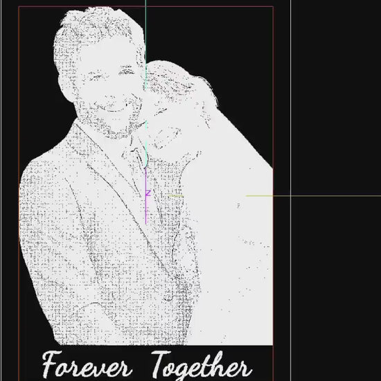 Crystal photo frame - 3D model preview