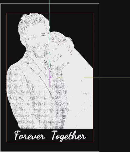 Crystal photo frame - 3D model preview