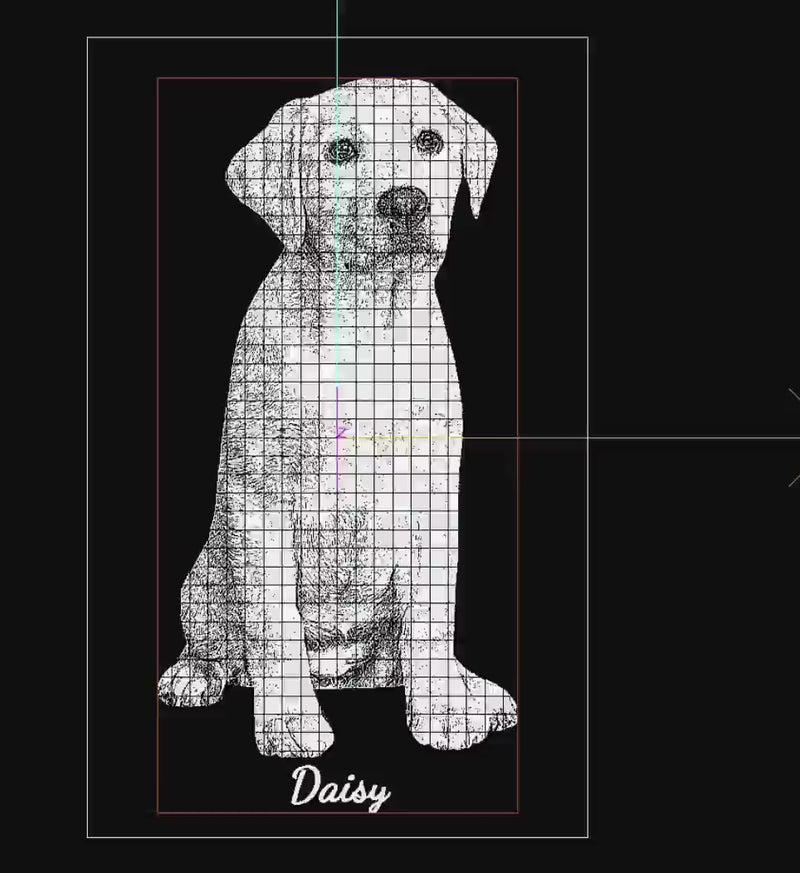 Crystal photo Cube - 3D model preview