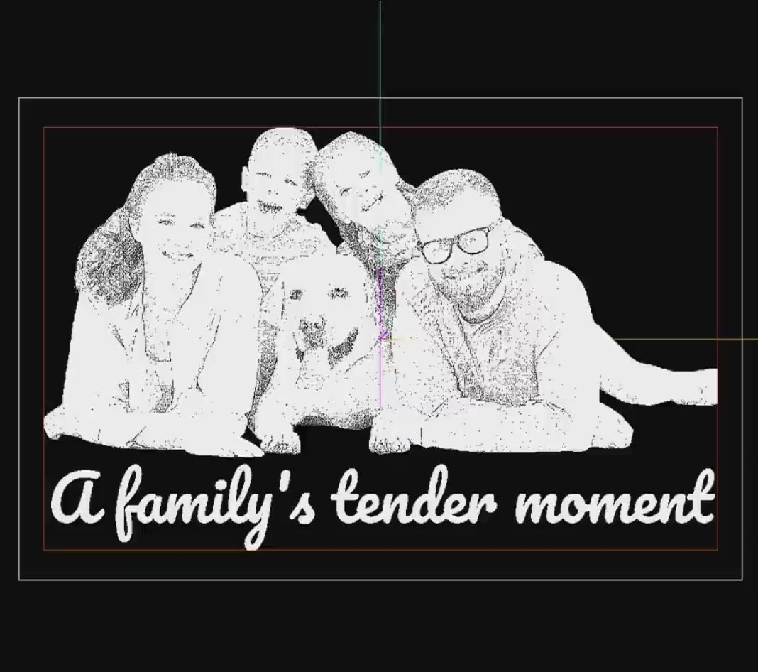 3D model preview - crystal picture frame