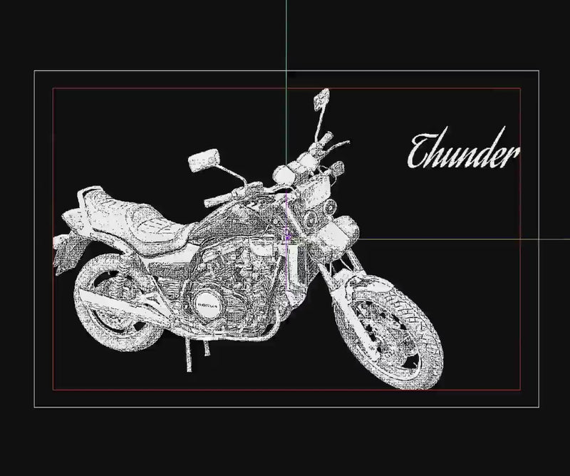 Crystal picture frame - 3D model preview